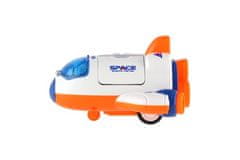 Teddies Plastični raketoplan/raketa 10x11cm z astronavtom na vztrajniku