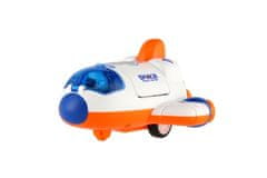 Teddies Plastični raketoplan/raketa 10x11cm z astronavtom na vztrajniku