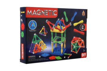 Teddies Magnetni gradbeni set 77 kosov iz plastike/kovine