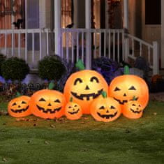 Family Velika zunanja napihljiva Halloween dekoracija set buč 58067B, 230 cm, IP44, 9 LED