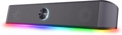 slomart GXTrust Rhox PC Soundbar z RGB osvetlitvijo, 12W (6W RMS), siva