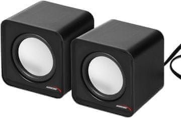 AUDIOCORE Audiocore AC870 kompaktni stereo PC zvočniki, 2.0, 6W, črni