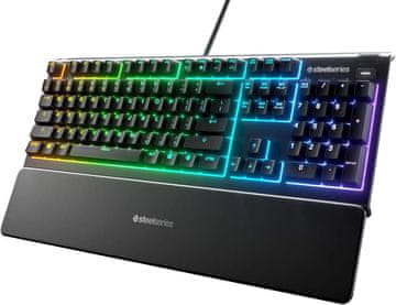 SteelSeries SteelSeries Apex 3 Gaming tipkovnica, RGB, magnetska naslonjala