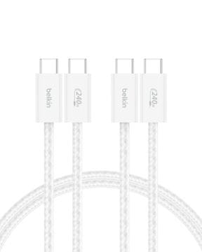 Belkin Belkin 2-paket pletenih USB-C na USB-C kablov (2x 1,5m) - 240W