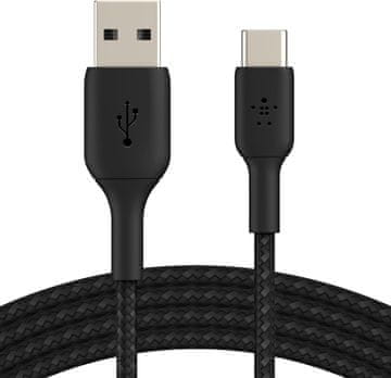 Belkin Belkin BoostCharge pleteni USB-C kabel (USB-C na USB) - 1m