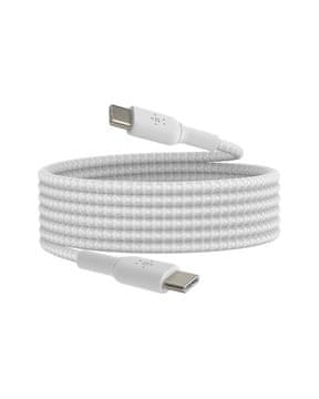 Belkin Belkin BoostCharge pleten USB-C na USB-C kabel, 2m, za iPhone 17, Galaxy