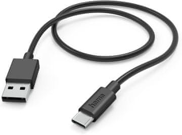 Hama Hama Kabel USB-A na USB-C, 1m, hitro polnjenje