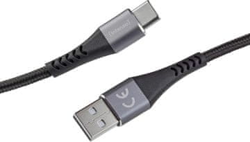 Intenso Intenso A315C Kabel USB-A na USB-C, 60W, 1,5m, črn