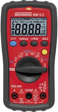 M&M BENNING MM 5-2 Digitalni multimeter True RMS, Rot/Schwarz