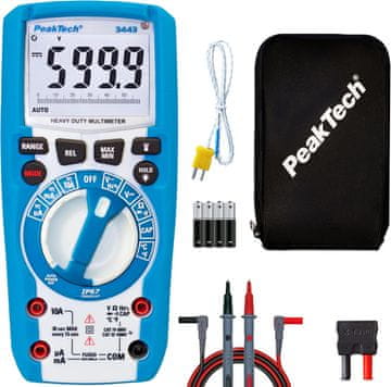 slomart PeakTech 3443 Digitalni multimeter IP67 CAT III 1000V True RMS