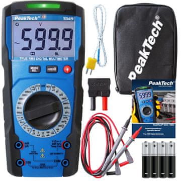 slomart PeakTech 3349 True RMS Digitalni multimetr - 6000 odčitkov, CAT III 600V