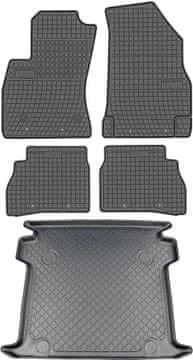 Opel Combo D VAN od 2012-12.2017 KOMPLET - gumijaste avtotesnine + zaščitna preproga za prtljažnik