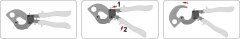YATO Račnjaste škarje za kable 240 mm2/ 300 mm YT-18600