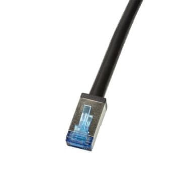 LogiLink Pačrvni kabel CQ7063S Cat.6A S/FTP PVC+PE 3m črne barve