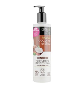 shumee ORGANIK SHOP Vlažilni balzam za lase s kokosom in karitejevim maslom 280 ml