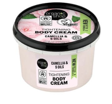 shumee ORGANIK SHOP Krema za telo za učvrstitev s kamelijo in 5 olji 250 ml