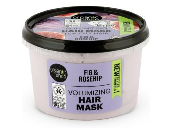 shumee ORGANIK SHOP Maska za volumen s figo in šipkom za mastne lase, 250 ml
