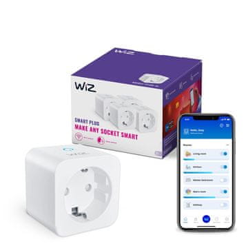 WiZ WiZ WiFi pametni vtič, tip F, 4 kos