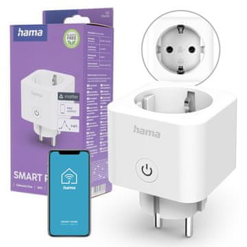 Hama Hama WLAN pametna vtičnica s Matter, App in glasovno upravljanje