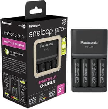 eneloop eneloop SmartPlus polnilnik za 1-4 AA/AAA baterije