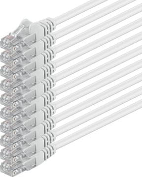 slomart 10x 0,5m CAT6 Ethernet LAN kabel 1000 Mbit/s - bel
