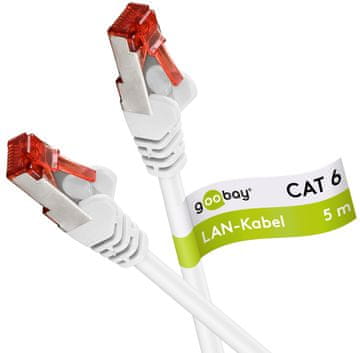 Goobay Goobay 92761 LAN kabel Cat 6 S-FTP 5m - Gigabit Ethernet
