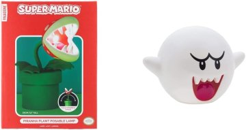 Paladone Paladone Piranha Plant LED namizna svetilka, 33 cm, USB, rdeča/zelena
