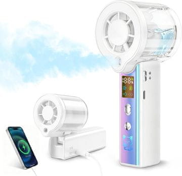 slomart Carehabi Handheld ventilator z vodnim hlajenjem, 3000mAh, 1-100 stopenj