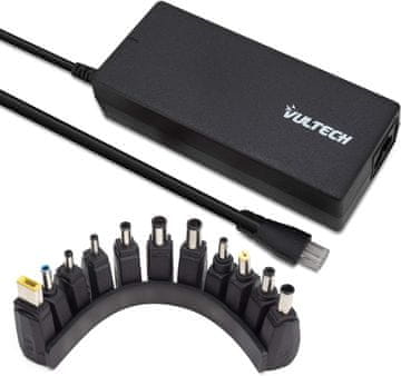 Universal Vultech AU Univerzalni polnilnik za prenosnik 120W, 11 adapterjev, samodejni izklop