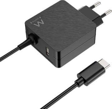 Ewent Ewent 45W USB-C PD napajalnik za prenosnike (MacBook, Lenovo, HP, Asus, Acer)