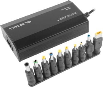 Tacens TACENS Anima ANBP100 Univerzalni 100W polnilnik za prenosnike z USB (10 adapterjev)