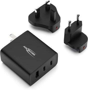 Ansmann ANSMANN Univerzalni potovalni polnilnik (USB-C, USB-A) za mobilne naprave