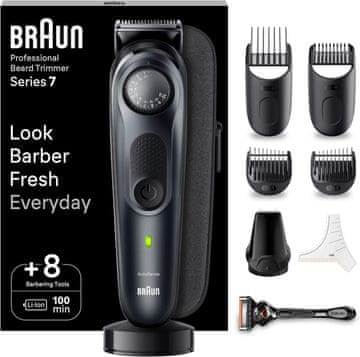 BRAUN Braun Barttrimmer BT7441, akumulatorski, črn