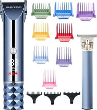 slomart BarberBoss komplet za striženje las in brade | Brezžični, Turbo, LED