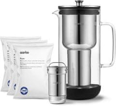 AARKE Aarke Purifier filter vrč za vodo, 2.4 L - steklo/jeklo + 3 Pure filtre