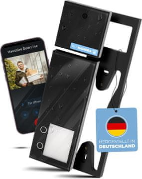 slomart DOORLINE Slim DECT + Cam Bundle video domofon - črn