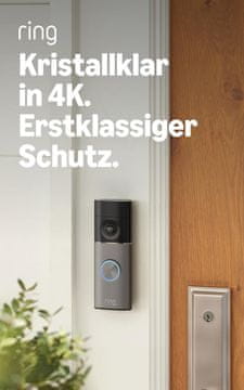 Ring Ring Battery Video Doorbell 4K Pro - pametna videodomofonska zvonca (baterija)