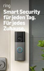 Ring Ring Battery Video Doorbell 2K (najnovejša generacija) - Akumulatorska video domofon kamera, 6x zoom