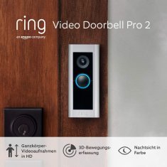 Ring Ring Video Doorbell Pro 2 - Obnovljen pametni video domofon, združljiv z Alexa