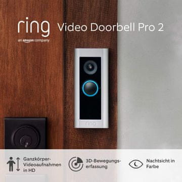Ring Ring Video Doorbell Pro 2 - Obnovljen pametni video domofon, združljiv z Alexa