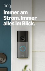 Ring Ring Wired Video Doorbell 2K (neueste Gen.) - Žična video domofon kamera, Retinal 2K, optimiziran zoom