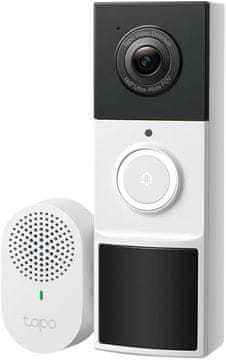 TPLINK Tapo TP-Link D210 - Pametna baterijska video domofon kamera, 2K 3MP, barvna nočna vizija