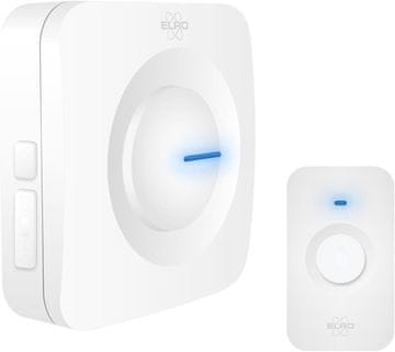 Elro ELRO DB3000 bežični zvonec - 300m doseg, vodoodporen, bele barve