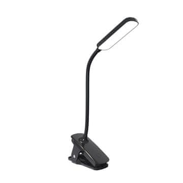 MG Reading mini LED svetilka s sponko, črna