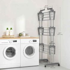 MG Dryer vertikalno stojalo za sušenje perila, sivo