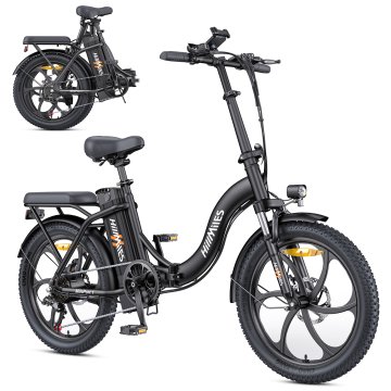 HILLMILES HillMiles MilePort 1 zložljivo električno kolo 20", 250 W, baterija 36 V 13 Ah, široke pnevmatike in do 100 km dosega