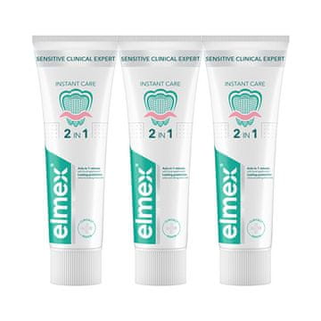 Zobna pasta Sensitive Clinical Expert Instant Care Trio 3 x 75 ml