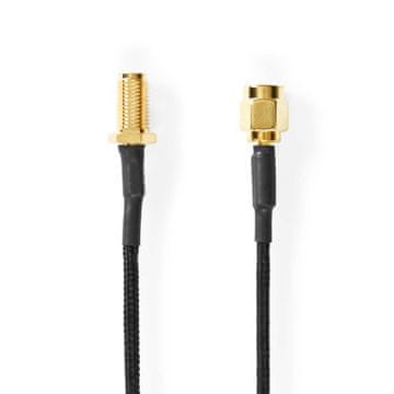 Nedis Antenski kabel | SMA Ženska | SMA moški | Pozlačeno | 50 ohmov | Zaščita z eno lupino | 0,50 m | Okrogla | Pletene | Črna | Škatla