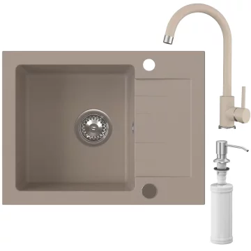 HOMEVELLO Pomivalno korito MIXA 581101 BEIGE SET