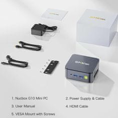 GMKtec računalnik mini PC G10 AMD Ryzen5 3500U 16GB RAM 256B SSD NucBox